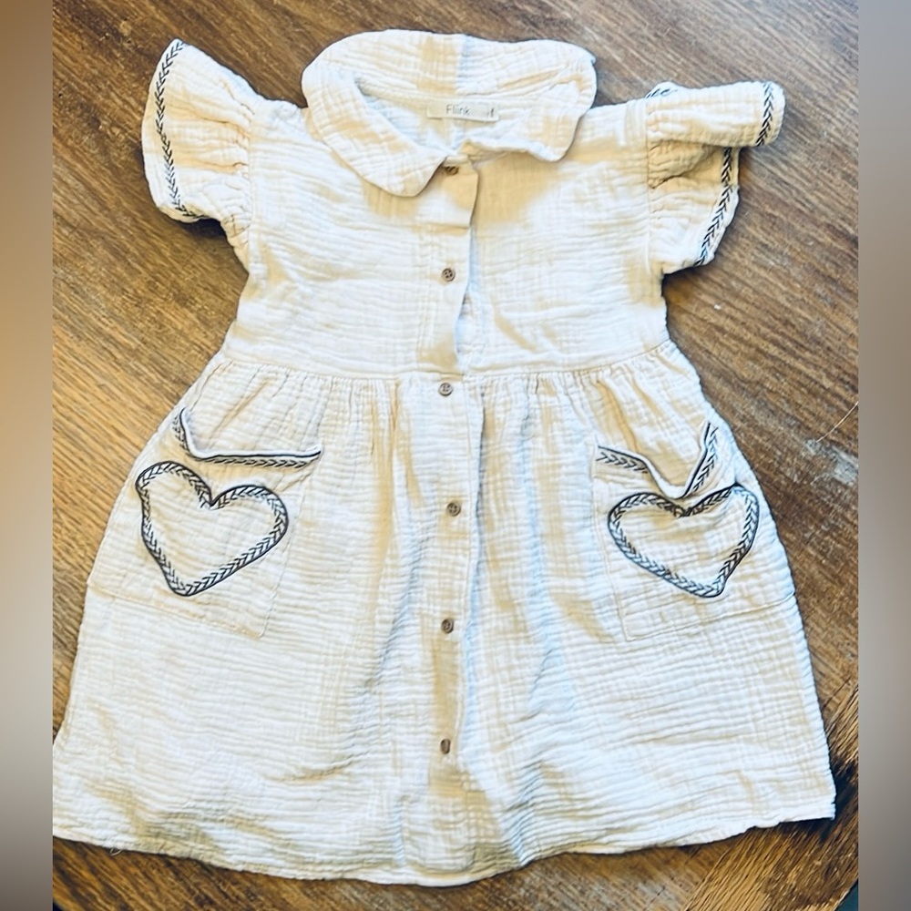 Beautiful Cotton Gauze Fliink Dress 2T